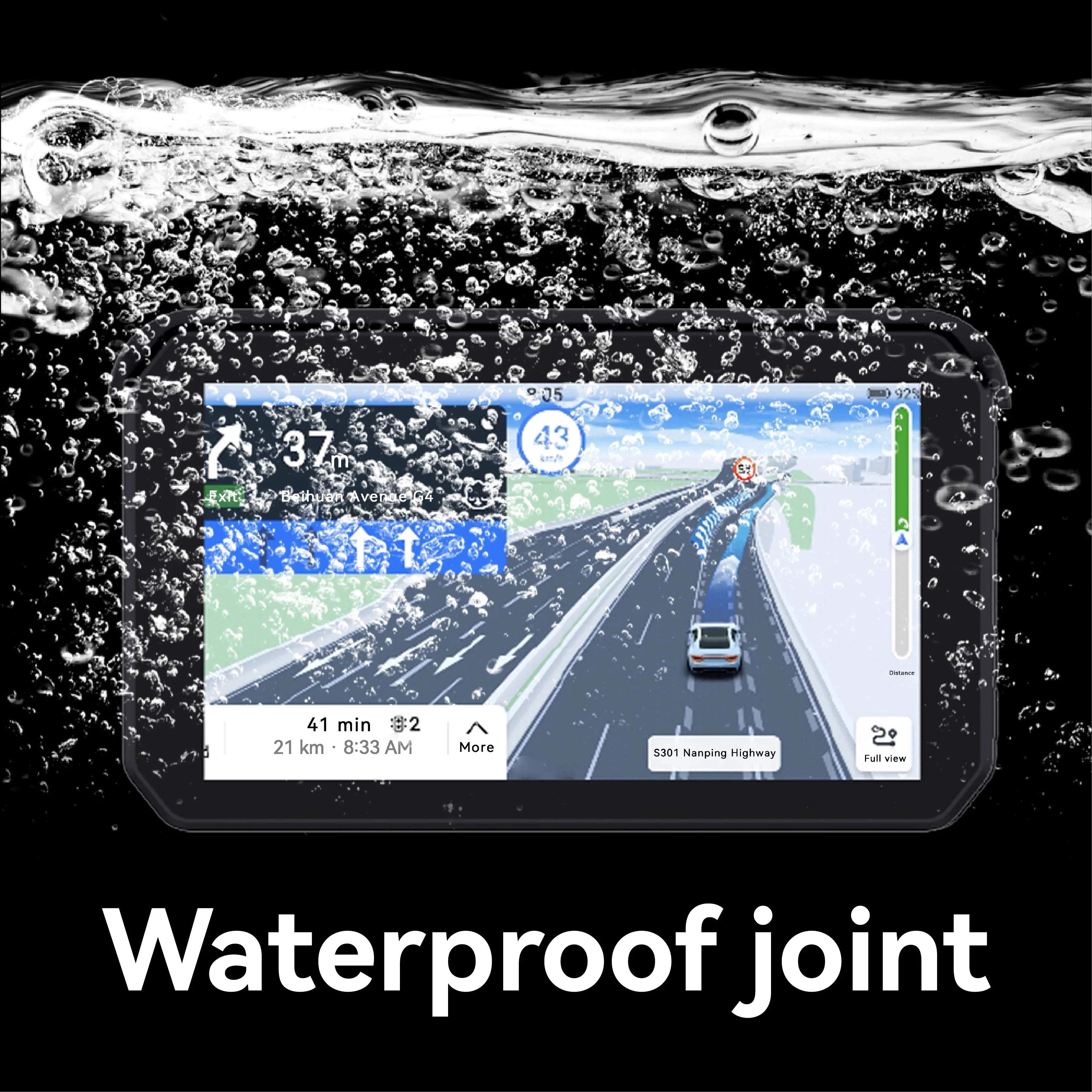 Motorcycle Navigation GPS &ndash; Waterproof 5 Inch Smart Display with HD Recording