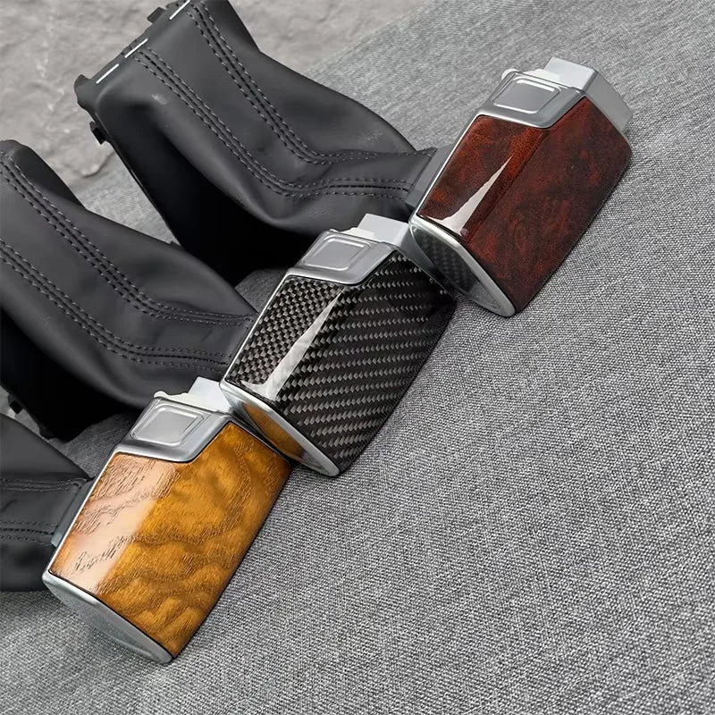 Mâner Schimbător de Viteză Audi Pentru A7 A3 A4 A5 Q5 C6, Finisaj din Piele Cromată