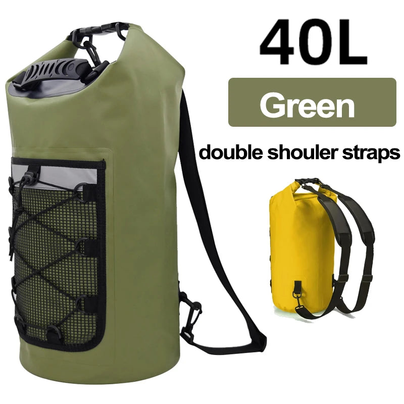 40L Floating Dry Bag &ndash; Floating Waterproof Dry Bag Outdoors Green 40L