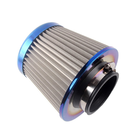 PIKBUK Universal Stainless Steel Washable Auto Air Intake System High Flow Cone Cold Air Filter 60MM 65MM 70MM 75MM by InterCyprus Trading Ltd