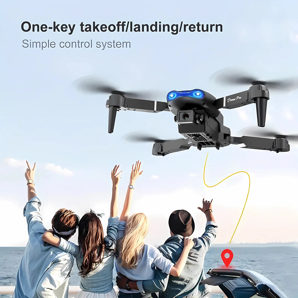 🟠 New E99pro RC Drone 4K Presessinal с широкоугольной двойной HD -камерой складываемой RC Helicopter 5G Wi -Fi FPV Высота удержания фартука продажа
