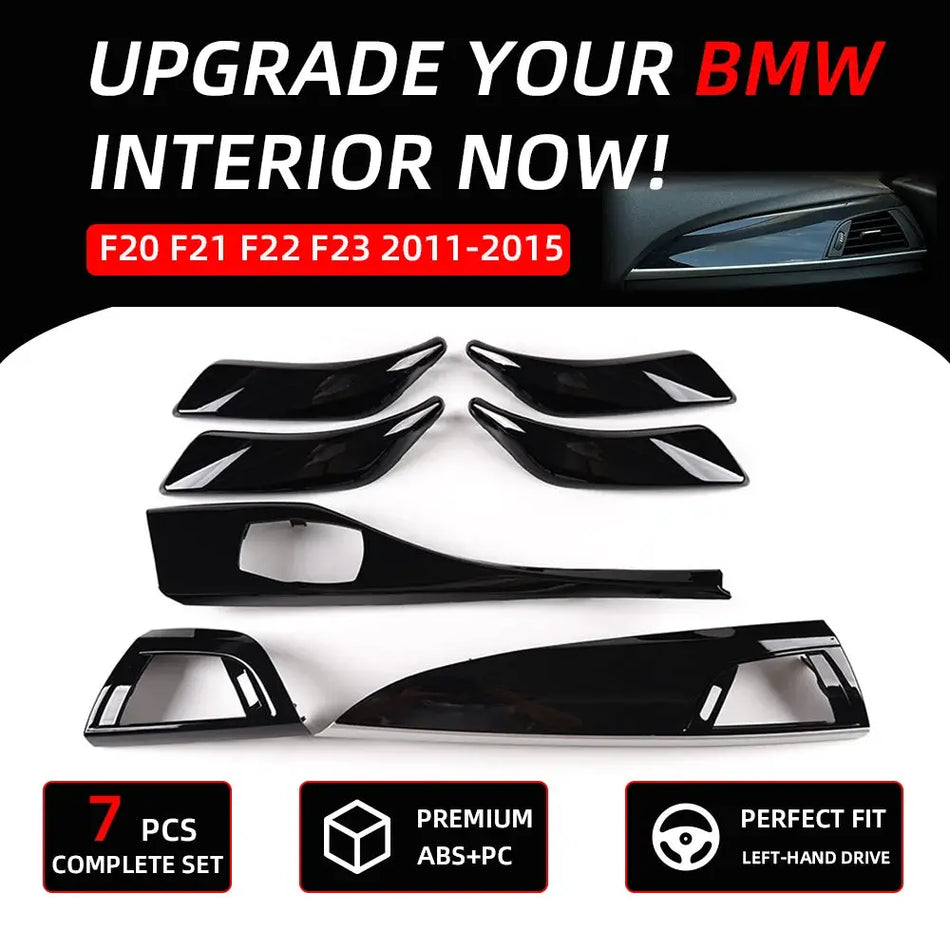 For BMW 1 2 Series F20 F21 F22 F23 2011-2015 Car Dashboard Air Outlet Panel Trim Cover Interior Kit Trim Stickers Accessoires by InterCyprus Trading Ltd