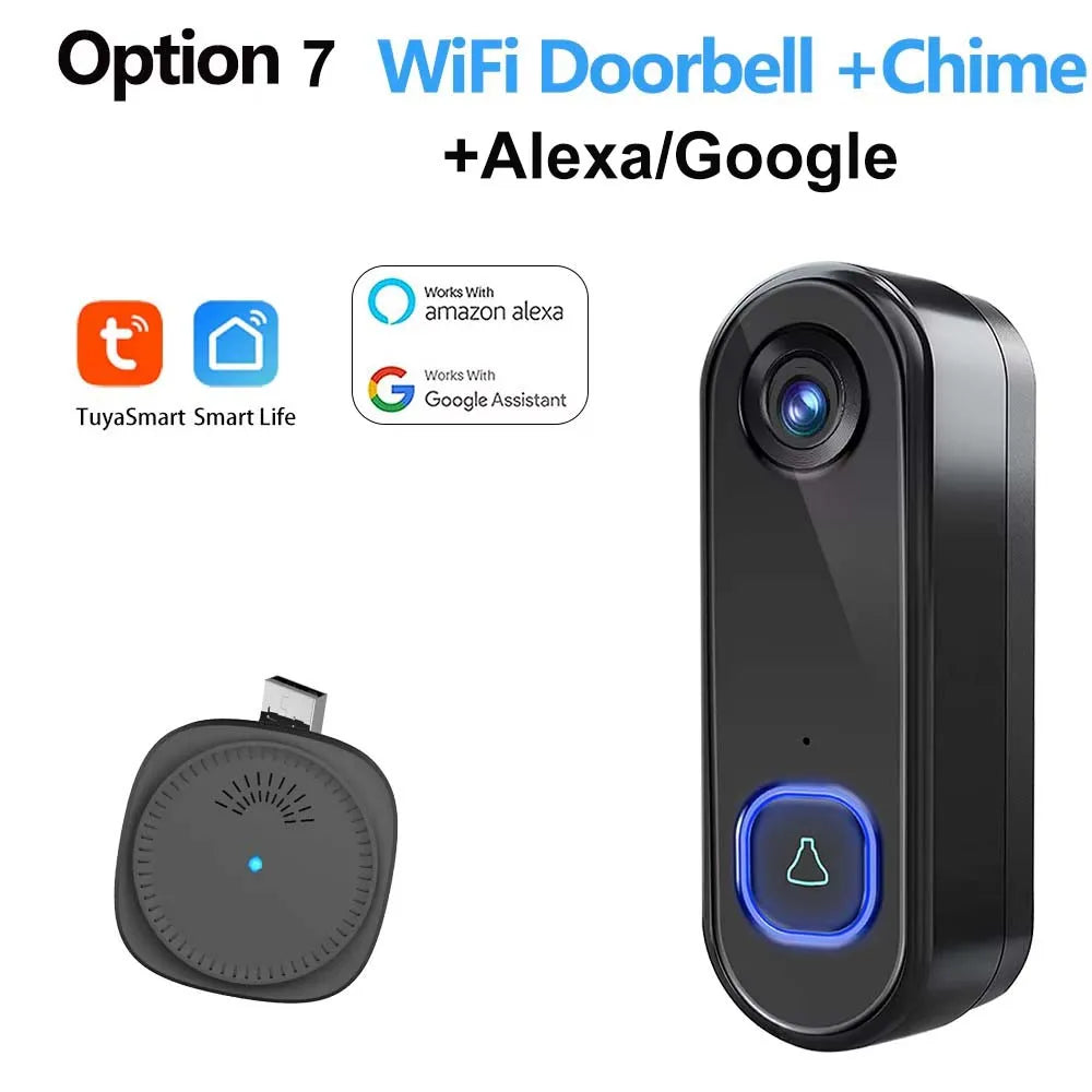 TUYA Doorbell Camera &ndash; 1080P Video, Alexa, Google Home Option 7
