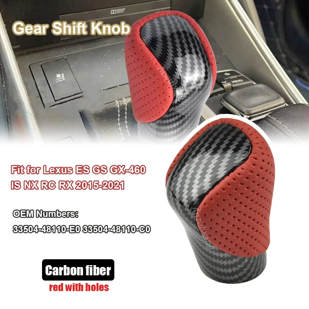 Automatic Gear Shift Knob PU Leather For Lexus ES IS GS RX RC GX460 by InterCyprus Trading Ltd