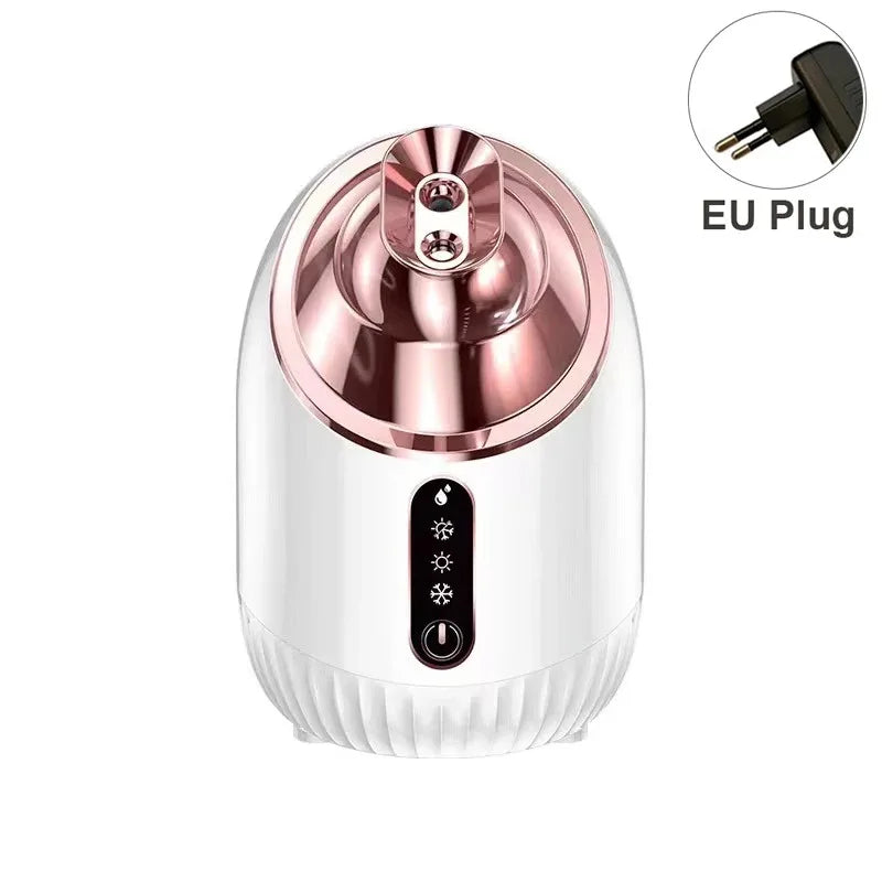 Face Steamer Nano Mist Sprayer &ndash; Cold and Hot Nebulizer White EU Plug