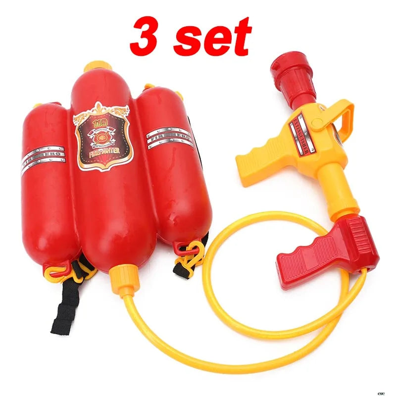 Large Capacity Water Gun Fireman Backpack &ndash; Easy Pull Soaker 3 WATER GUN