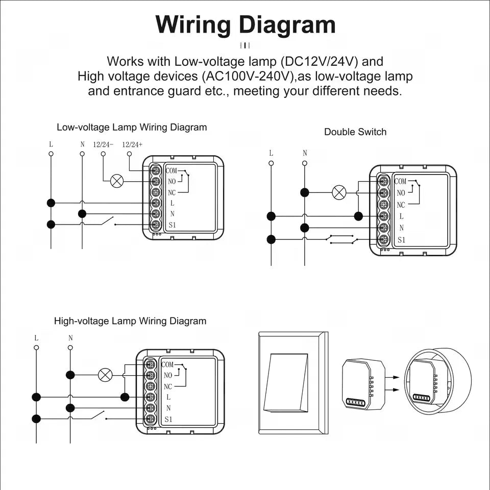 Tuya Wifi Dry Switch Zigbee Module &ndash; Works With Alexa