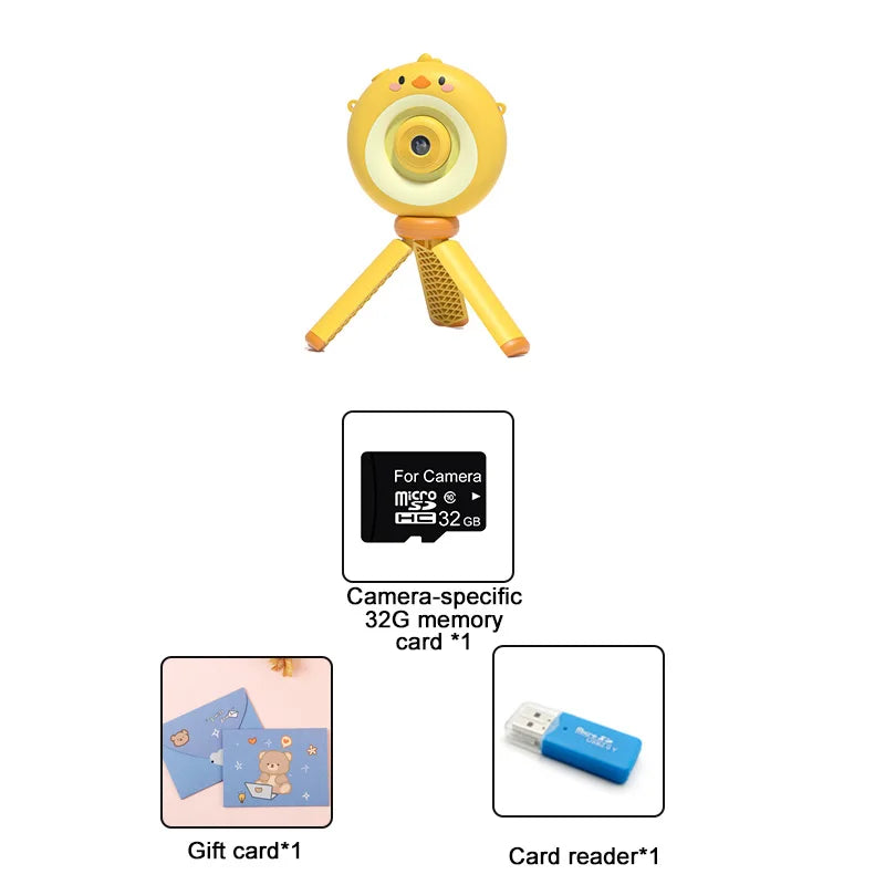 Toy Digital Video Camera For Children - Fun Kids Camera Yellow-Camera