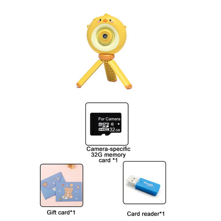 Toy Digital Video Camera For Children - Fun Kids Camera Yellow-Camera