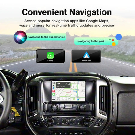 Wireless CarPlay Android Auto Compatibility for Chevrolet Impala Silverado Suburban Traverse Corvette Support Revers Camera BT by InterCyprus Trading Ltd