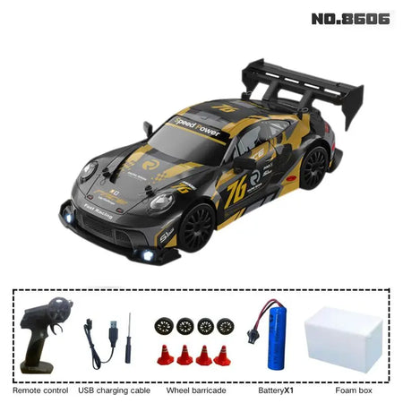 1:24 PYLRCC Mustang 4WD Remote Control Drift Racing Car 8606 B