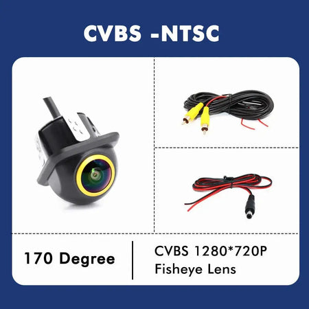 DIP Switch AHD 1080P Car Rear View Camera Starlight Night Vision Waterproof Drill‑mount Backup Parking Camera Support AHD 720P by InterCyprus Trading Ltd