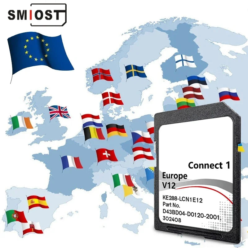 Connect1 LCN1 V12 SD Card &ndash; Europe Plug And Play Nissan CHINA / C1 V12 no USB