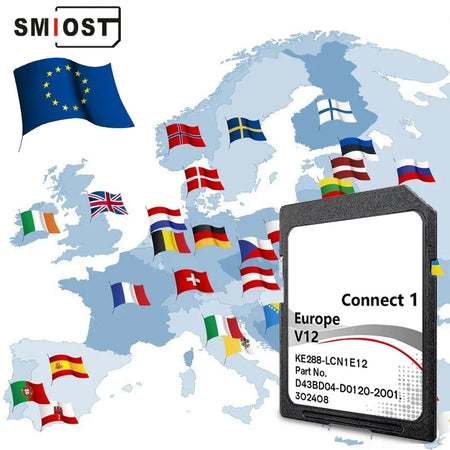 Connect1 LCN1 V12 SD Card &ndash; Europe Plug And Play Nissan CHINA / C1 V12 no USB