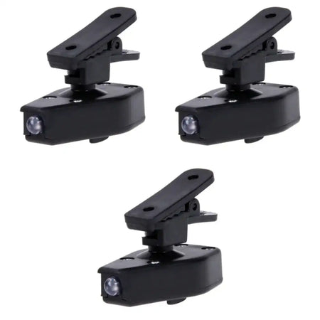 Clip On Eyeglass Book Light Portable LED Reading Lamp 3pcs