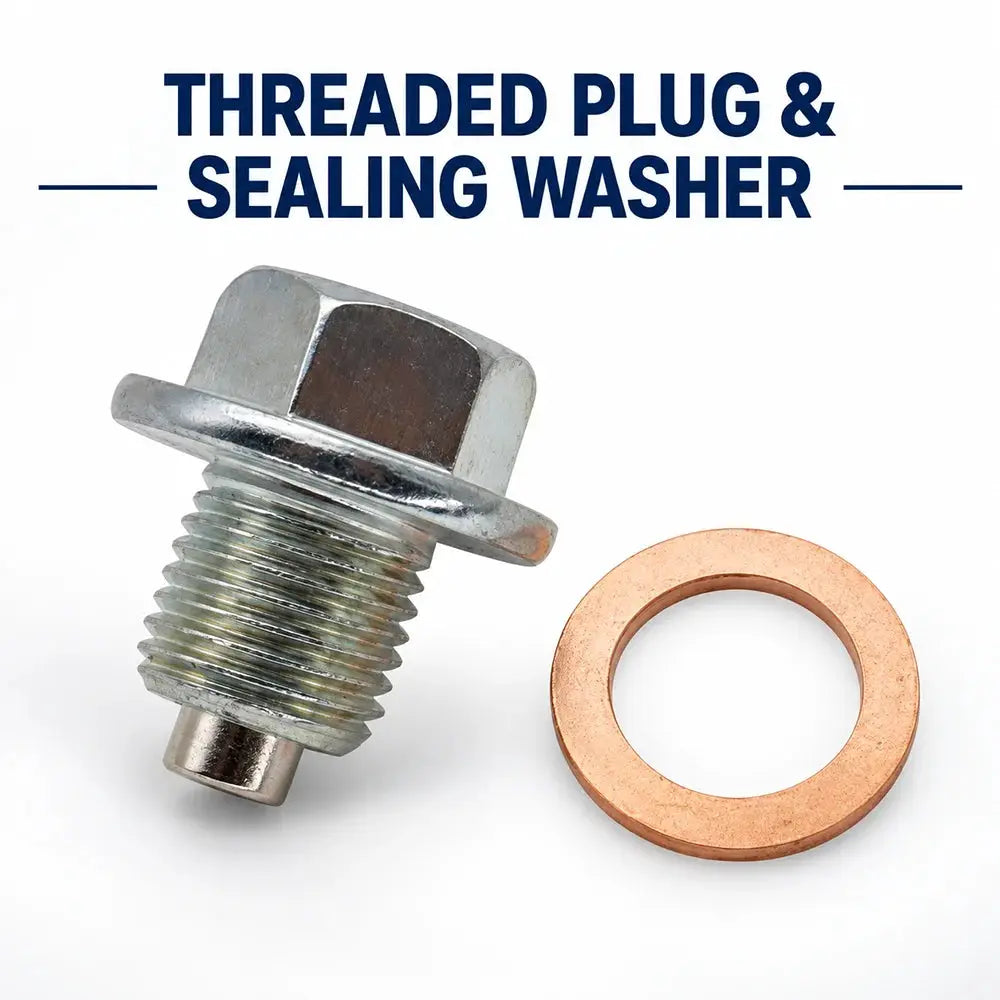 Magnetic Oil Drain Plug with Sealing Washer for Toyota Camry RAV4 by InterCyprus Trading Ltd