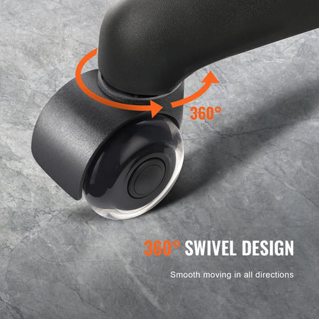 SucceBuy 2/3 Inch Chair Wheels 5 Pack &ndash; Floor Safe Caster