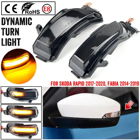 T10 Dynamic LED Turn Signal Bulbs for Skoda Fabia Rapid by InterCyprus Trading Ltd