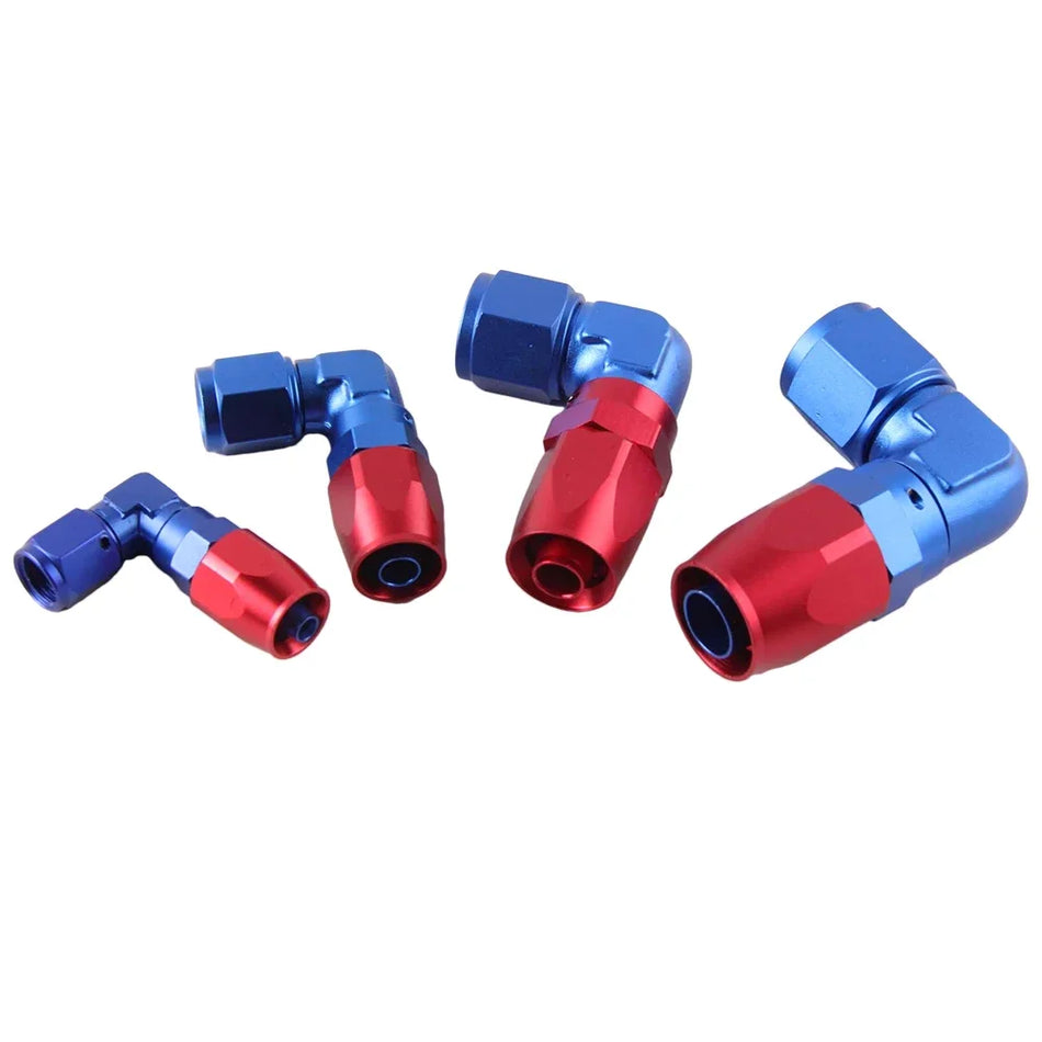 Raccord coudé pivotant en aluminium 90 degrés AN4 6 8 10 pour ligne de carburant de refroidisseur d'huile