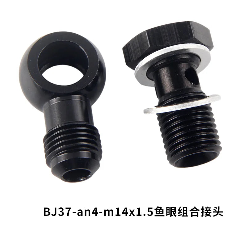 6063 T6 Billet Aluminum Hydraulic Clutch Banjo Fitting M12-M18 by InterCyprus Trading Ltd