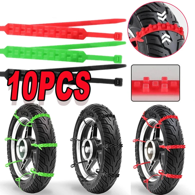 Universal Anti Skid Snow Chains For Tires - Wear Resistant