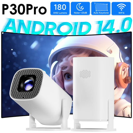 P30PRO Android 14 Smart Mini Projector &ndash; Bright 10000 Lm
