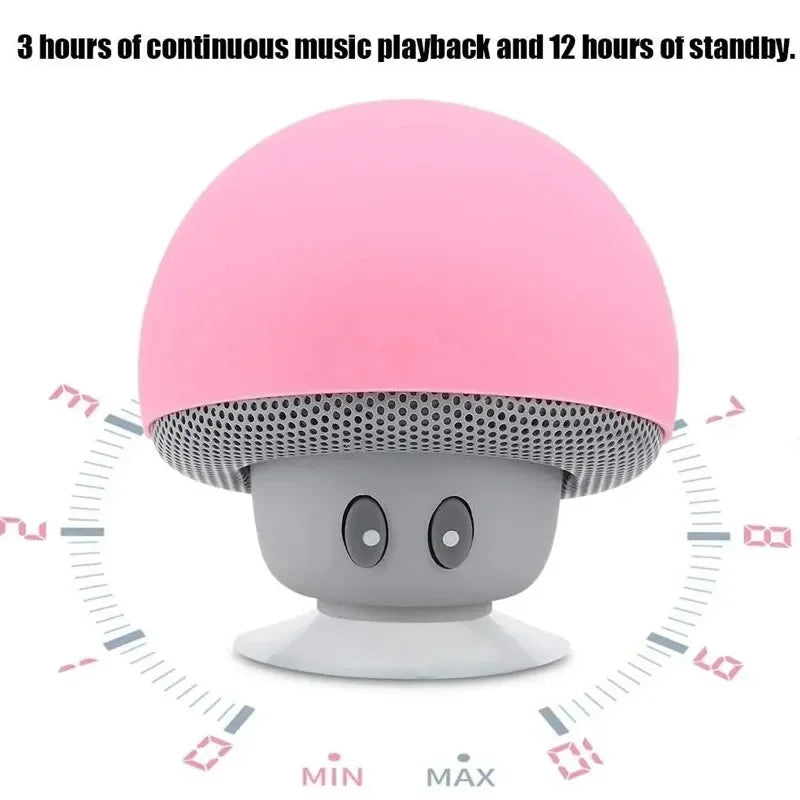 Mini Bluetooth Mushroom Speaker &ndash; Waterproof &amp; Versatile Phone Holder