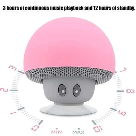 Mini Bluetooth Mushroom Speaker &ndash; Waterproof &amp; Versatile Phone Holder