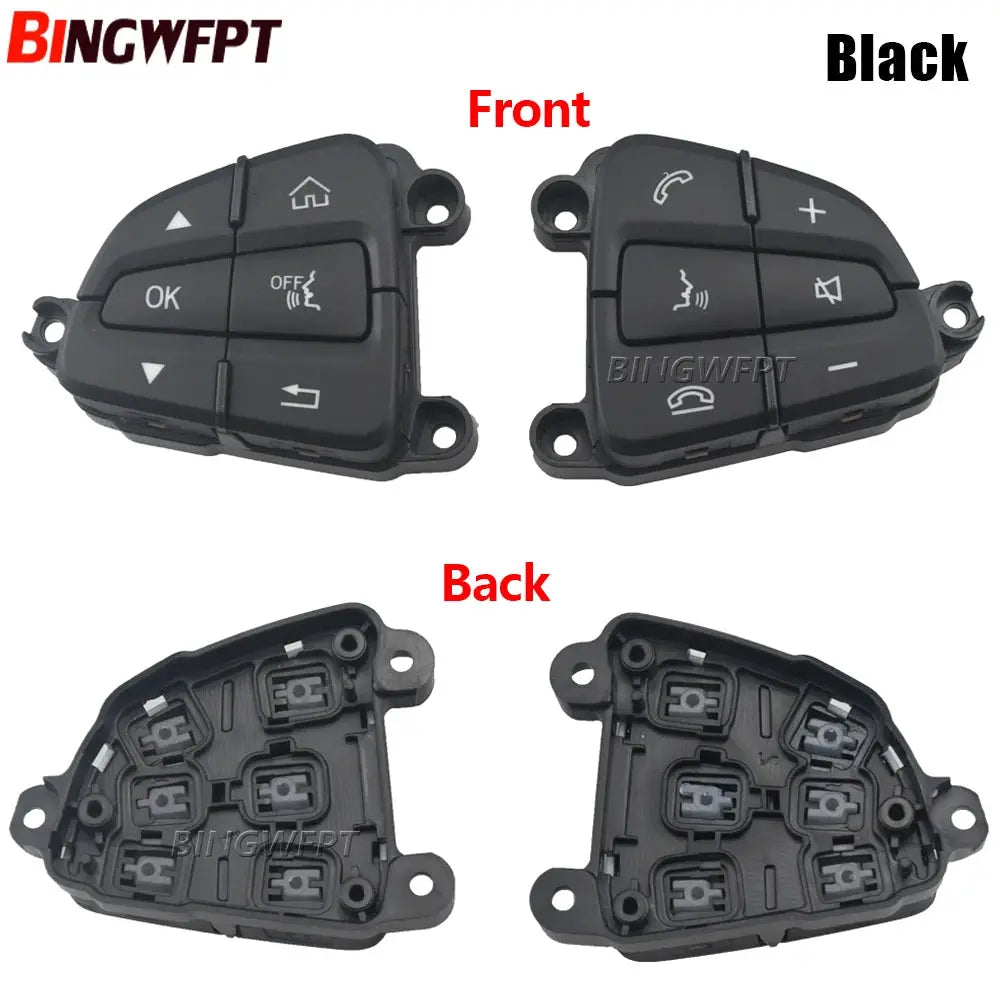 1pair Black/Moka Color Steering Wheel Control Switch Buttons For BENZ C GLC Class W205 W253 A0999050200 A0999050300 by InterCyprus Trading Ltd