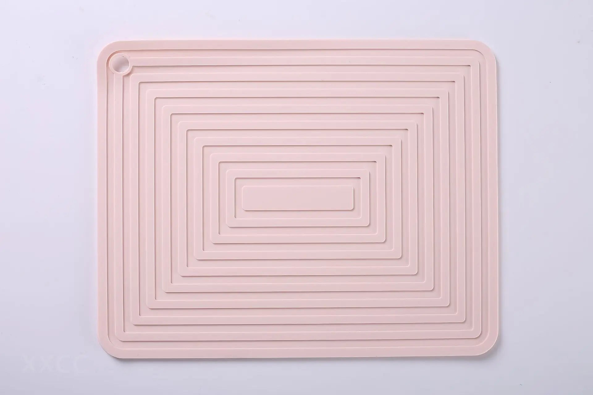Silicone Pot Mat &ndash; Thickened Heat Insulation and Non-Slip Design light pink / 28x22cm / Rectangular