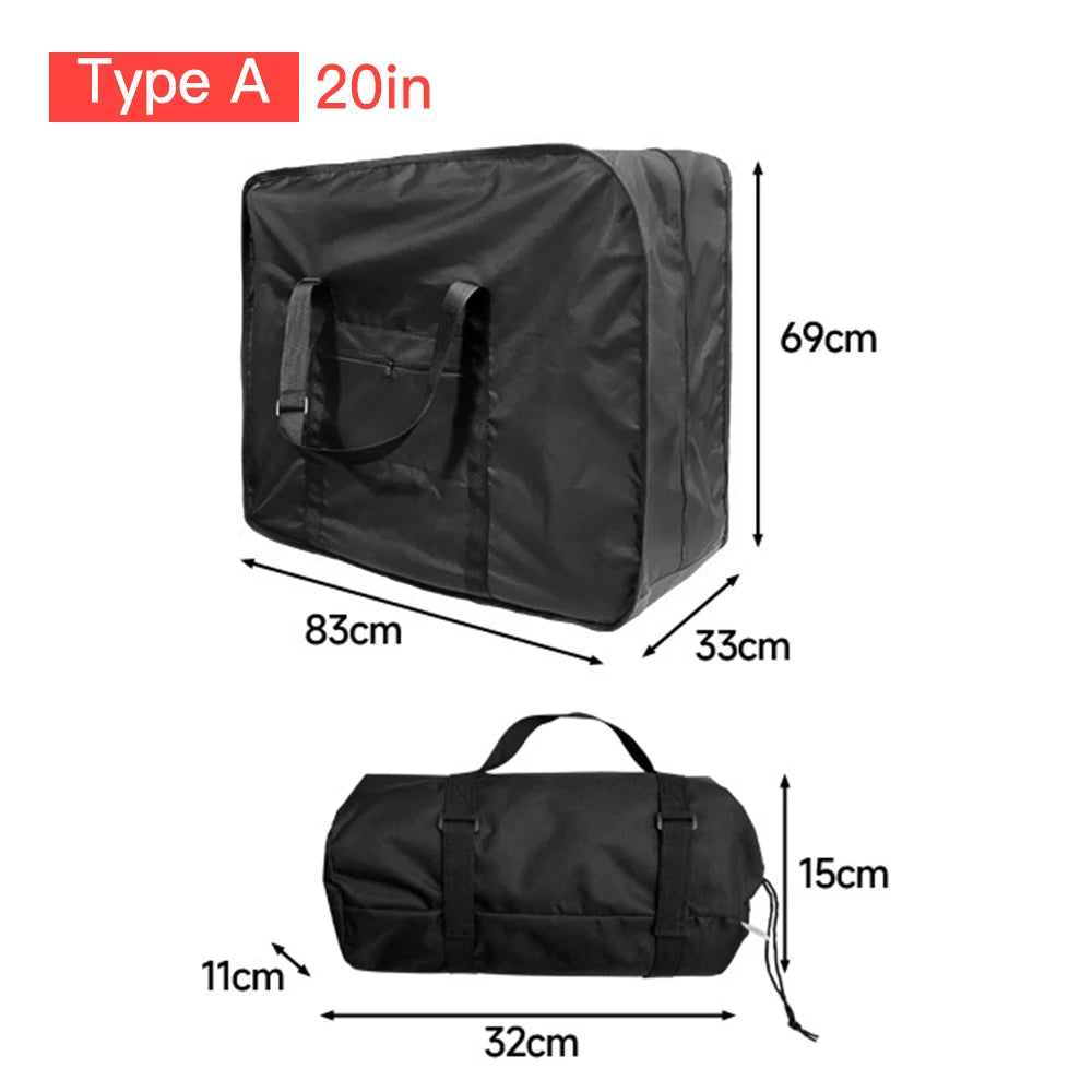 Folding Bike Travel Bag Fits 14-26 Inch Bikes &ndash; Rainproof Type A 20 inch