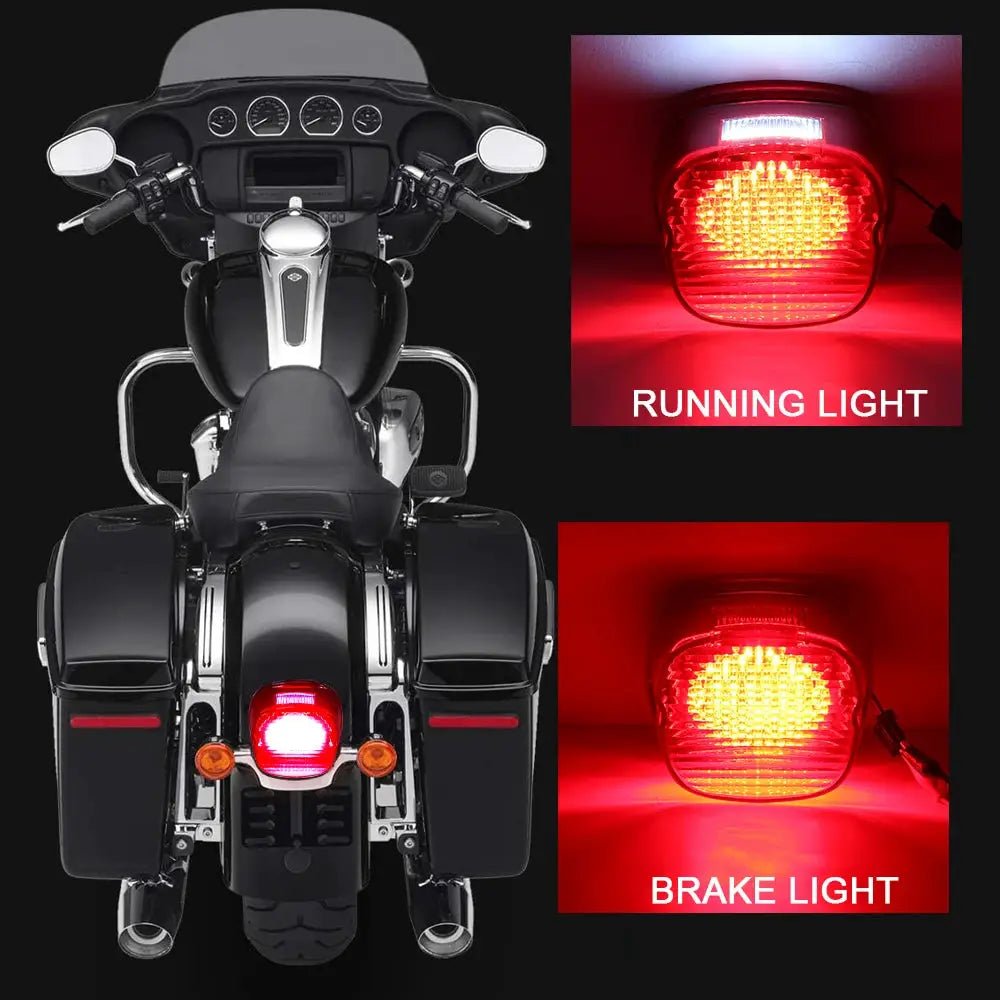 LED Tail Light Brake Lamp Driving Light with License Plate Light LED Taillight for Sportster/Softail/Touring/Dyna by InterCyprus Trading Ltd