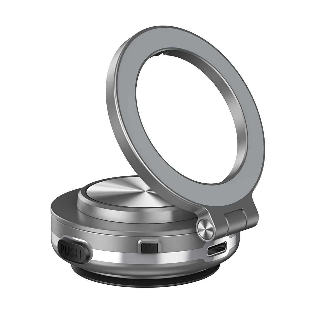 CrownQu Car Phone Holder &ndash; 360 Degree Rotating Magnetic Mount Grey