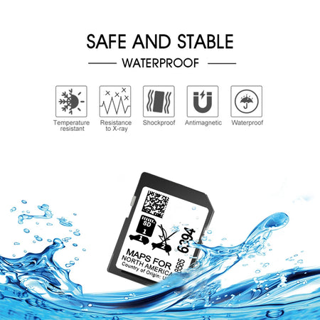 SMIOST 32GB Car Navigation SD Card - North America Map