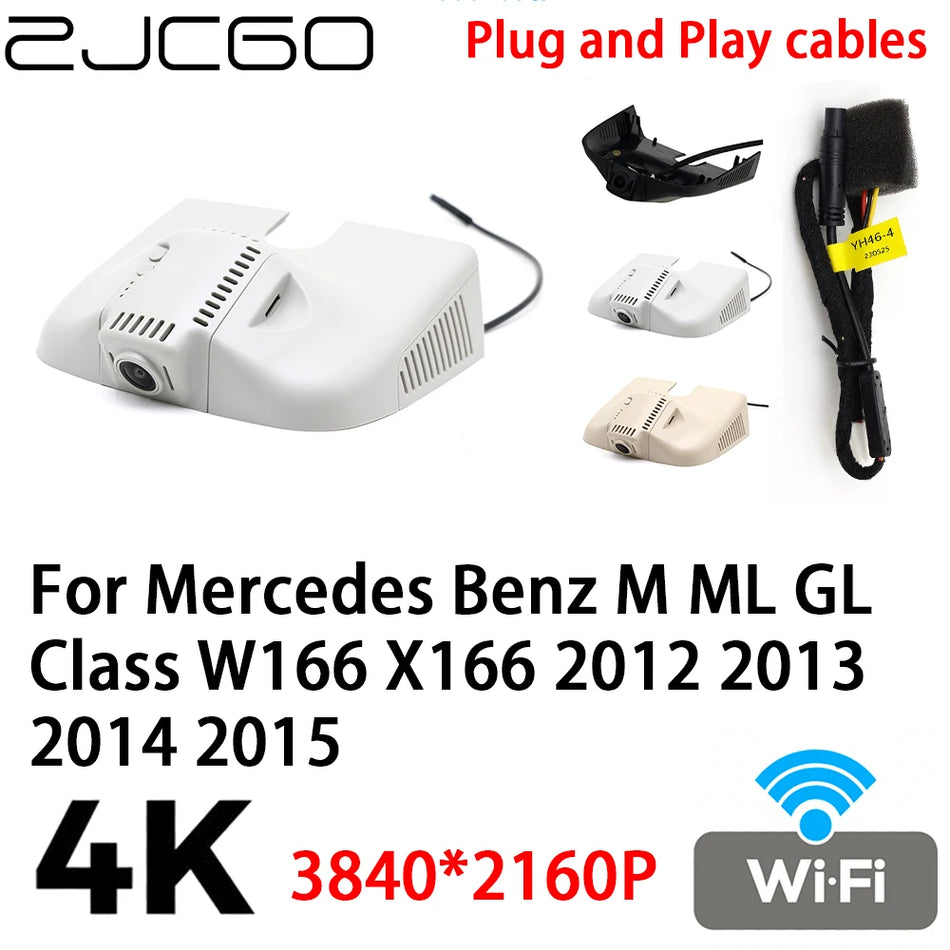 Dash Cam 4K plug and play pro Mercedes-Benz M ML GL Class W166 X166