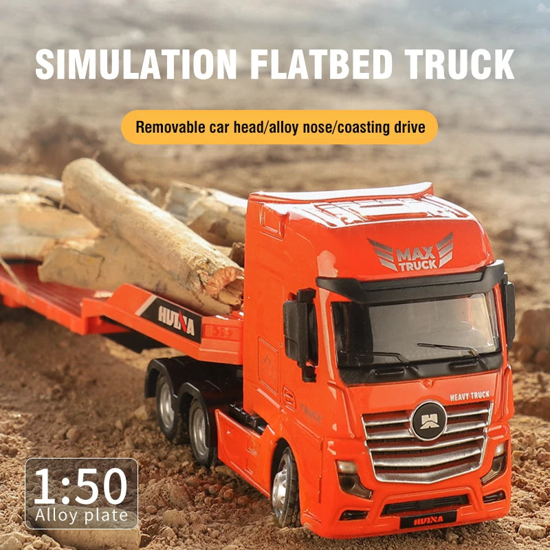Huina 1/50 Scale Dump Truck &ndash; Realistic Diecast Design