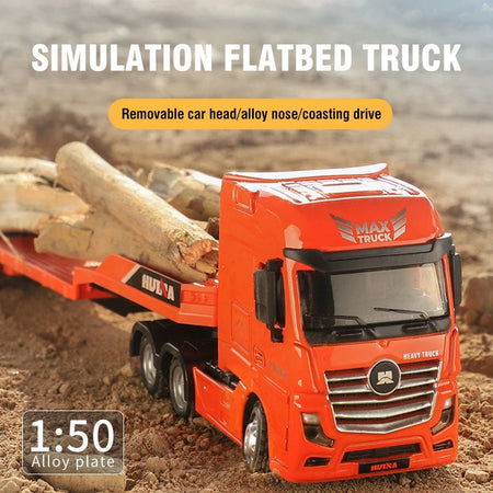 Huina 1/50 Scale Dump Truck &ndash; Realistic Diecast Design