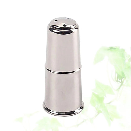 Nickel Plated Mouthpiece Cover &ndash; Durable Metal Cap Silver