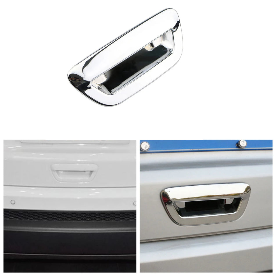 Trunk Handle Protector For Jeep Compass Rear Trunk Handle ABS Chrome Trim Cover Sticker