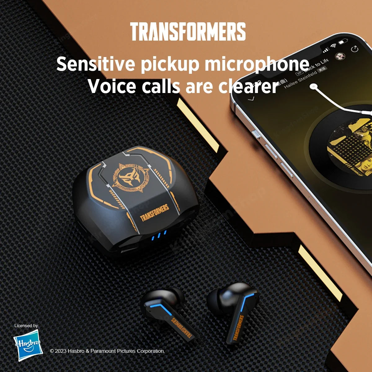 Transformers TF-T06 Bluetooth 5.3 Headset - Dual Mode, Noise Reduction, HIFI Earbuds for Gaming