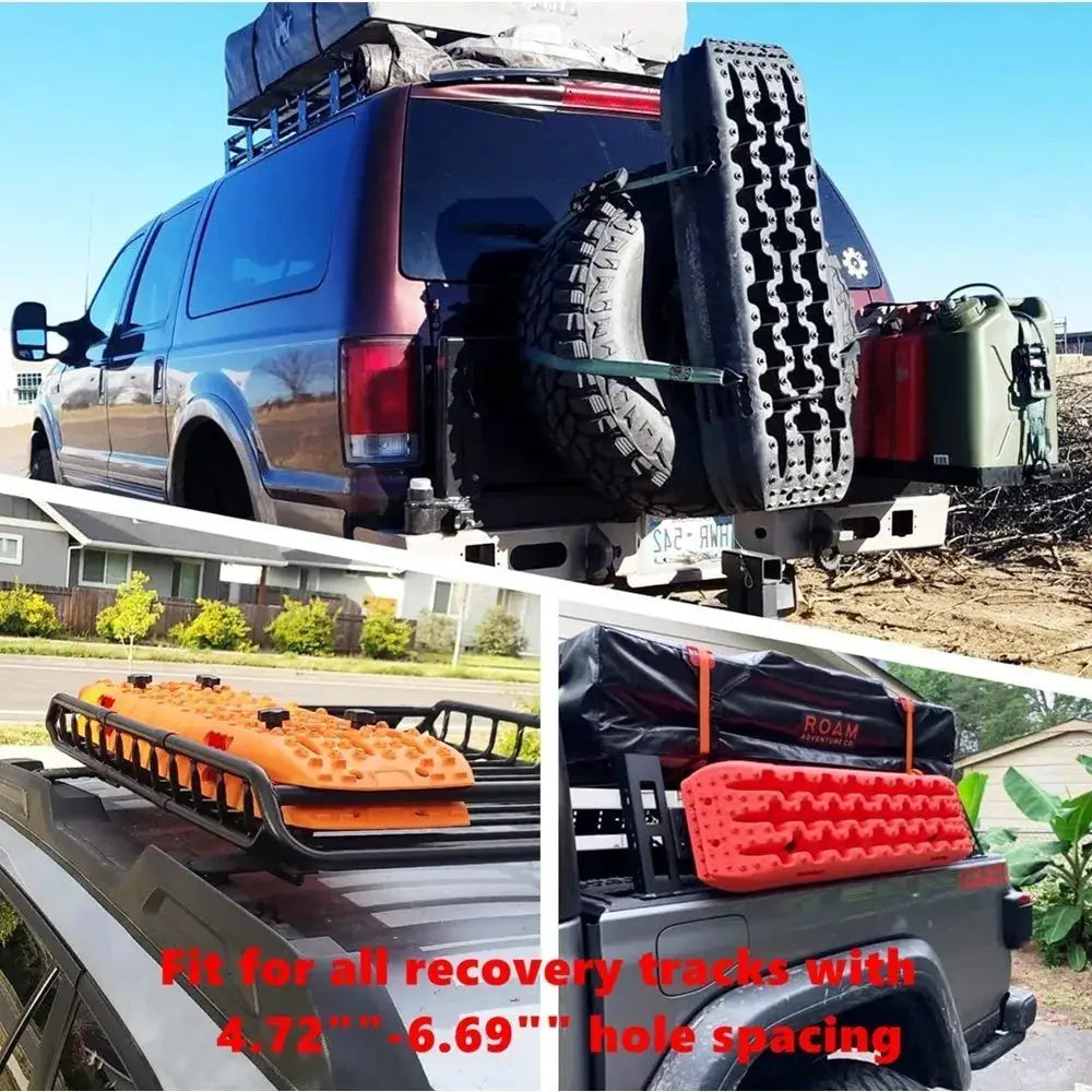Mounting Pins Kits for Traction Boards Recovery Tracks 4.72"~6.69" Hole Spacing Support Track Bolts Bracket Set by InterCyprus Trading Ltd