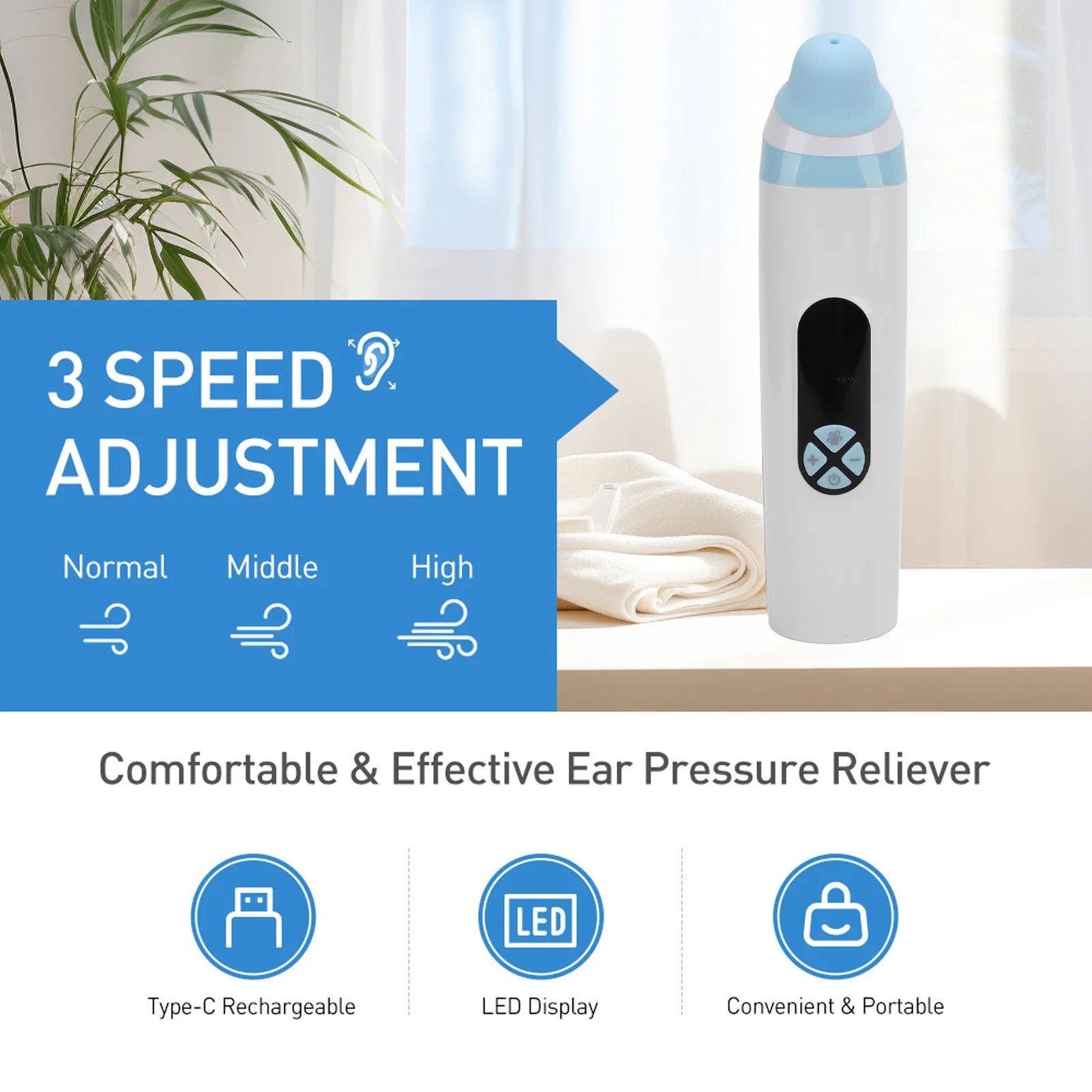 Ear Pressure Reliever Eustachian Device &ndash; Tinnitus Relief