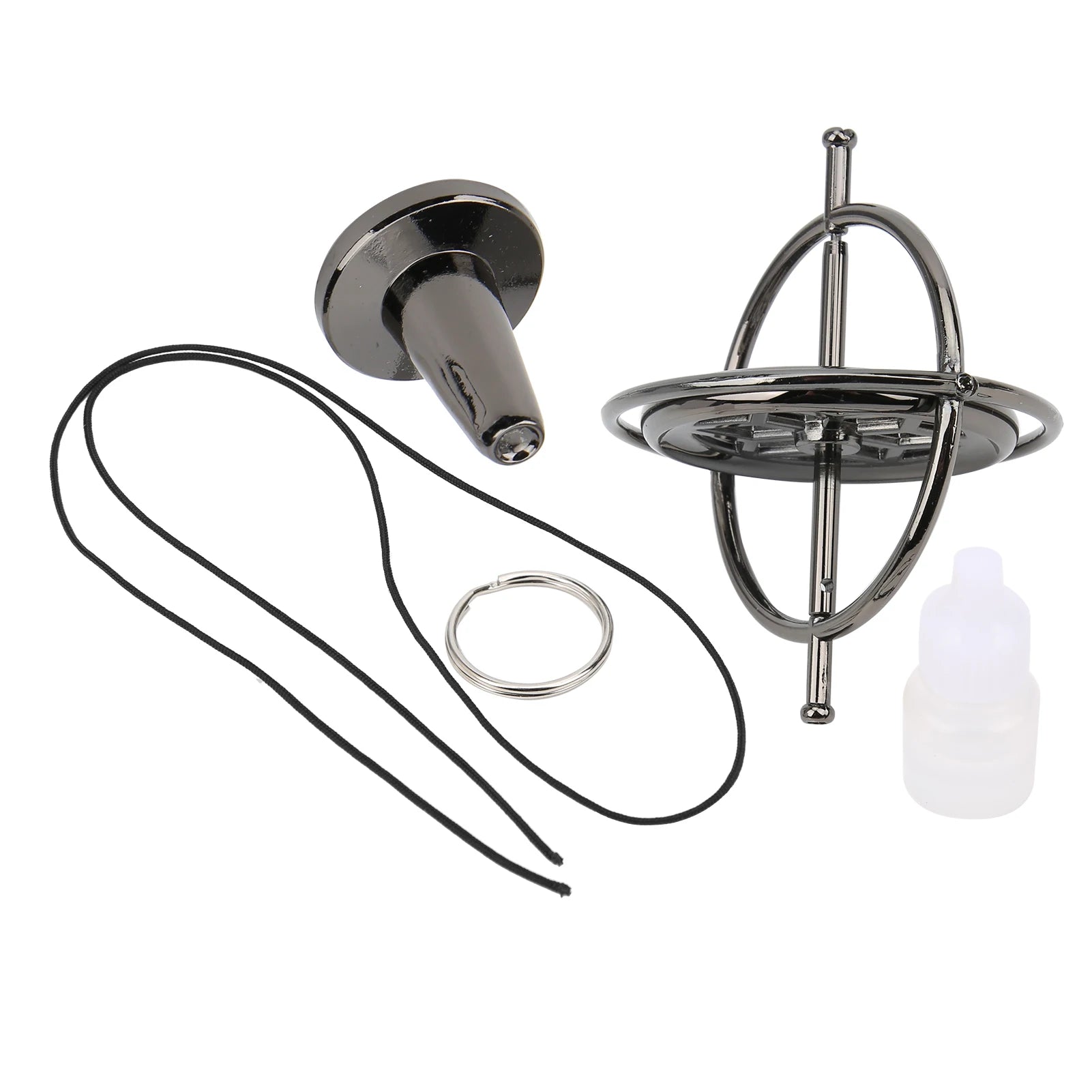 Anti Gravity Gyroscope &ndash; Stress Relief Fingertip Toy Silver / CHINA