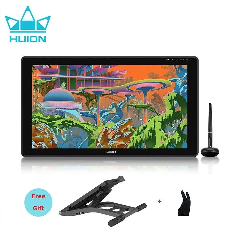 HUION Kamvas 22 Γραφικό Ταμπλέτα με Οθόνη Στυλό 21.5 Ιντσών, 120% sRGB