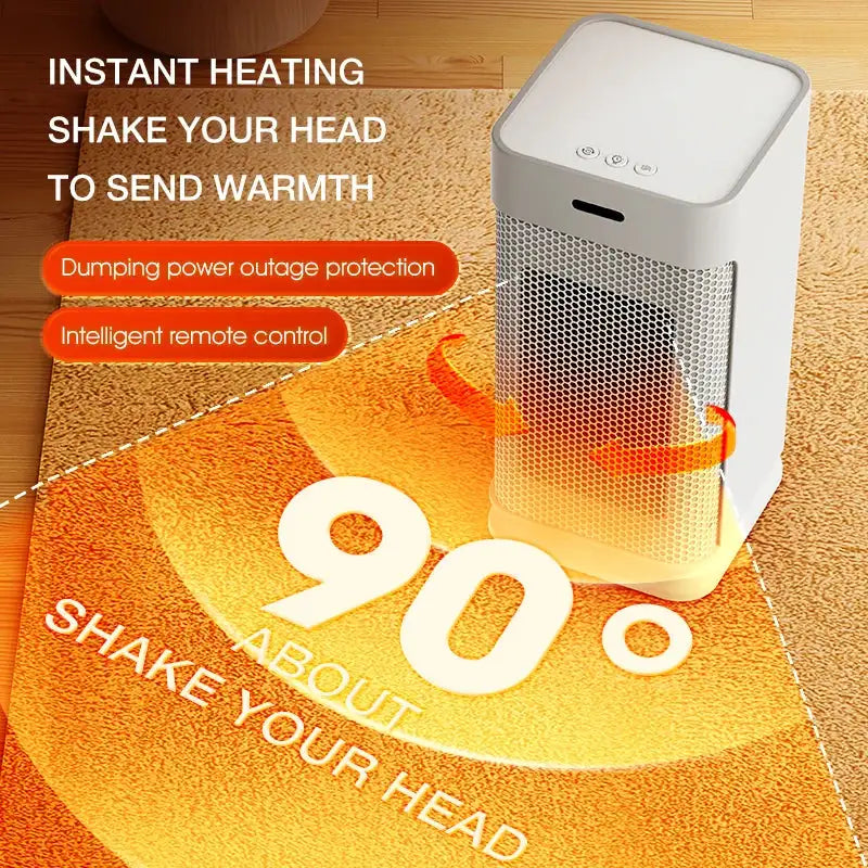Portable PTC Ceramic Space Heater 1200W With Remote