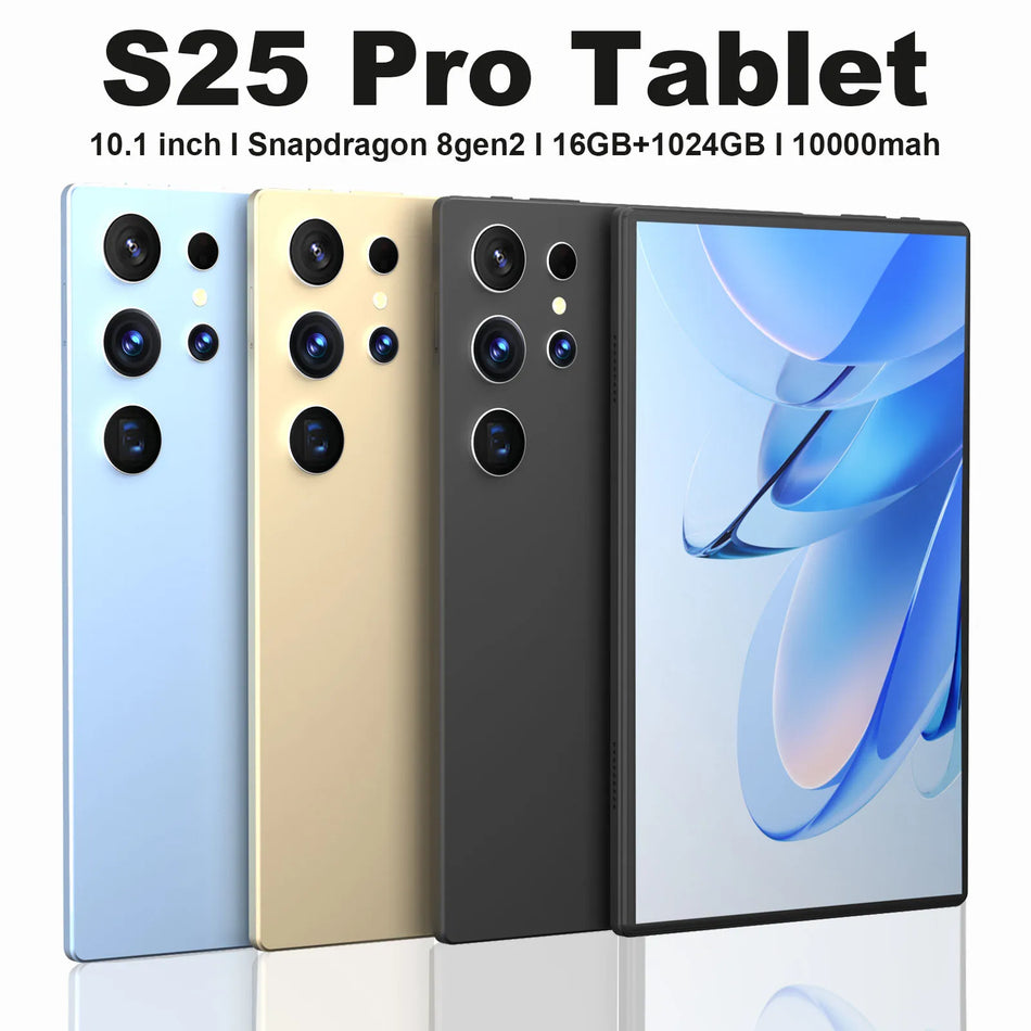 New S25 Pro Tablet 10.1 Inch &ndash; Snapdragon 8 Gen2 with 16GB RAM and 1TB Storage