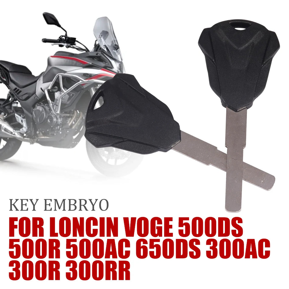 LONCIN VOGE Motorfiets Sleutel Embryo Mes Blanco, Ongesneden, Past op 500DS en 650DS