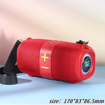 TG667 Outdoor Portable Dual Bluetooth Speaker with RGB and Subwoofer Red