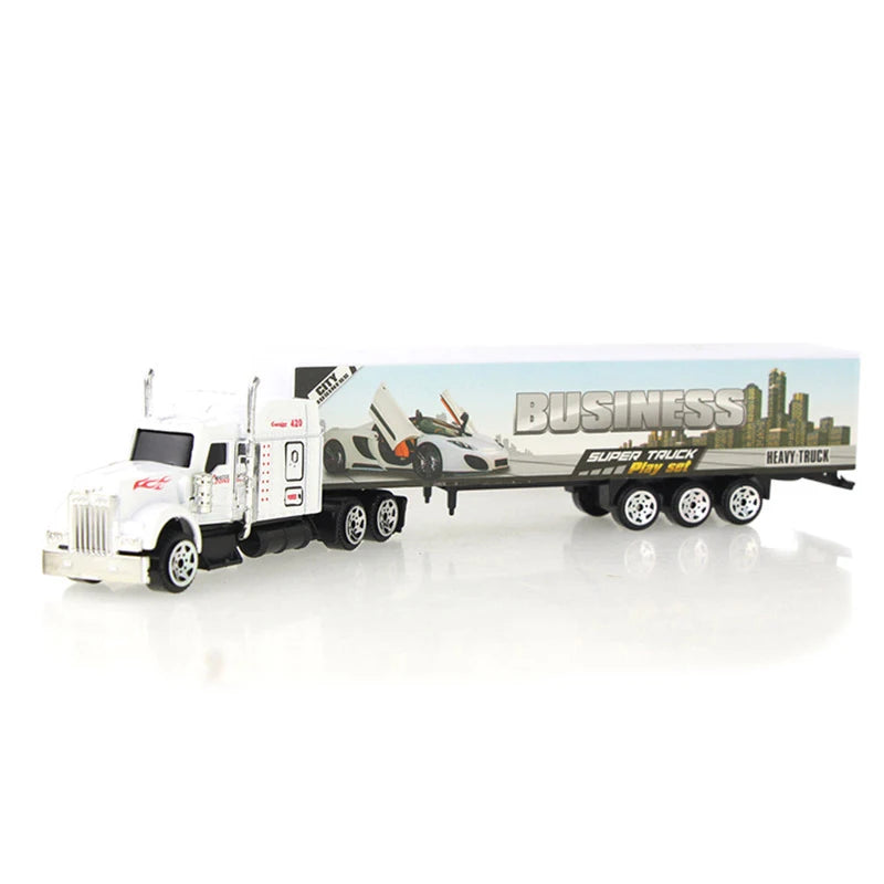 Sliding Alloy Truck Model &ndash; Multi-Color Diecast Car for Kids 1047A WHITE