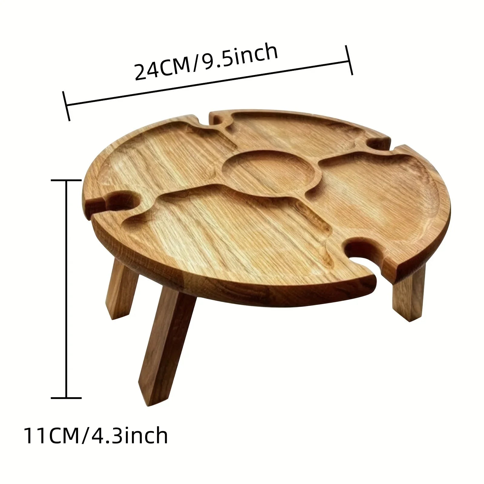 Wooden Folding Picnic Table 2 In 1 &ndash; Glass Cup Holder S